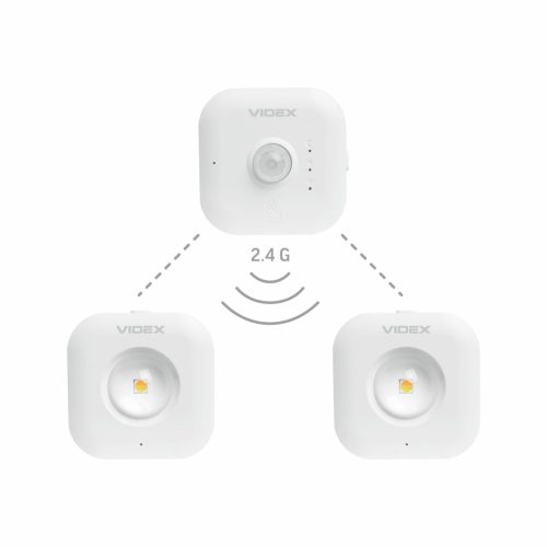 Vezeték nélküli LED lépcsővilágítás érzékelővel 1W 70lm CCT 90° 750mAh Fehér VIDEX