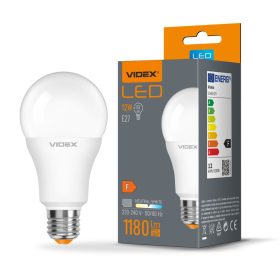   LED izzó E27 A60 12W = 82W 1180lm 4000K Semleges 240° Videx