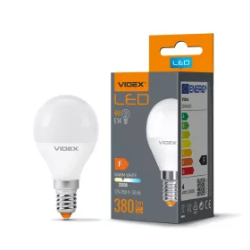   LED izzó E14 G45 Ball 4W = 33W 380lm 3000K Meleg 240° Videx