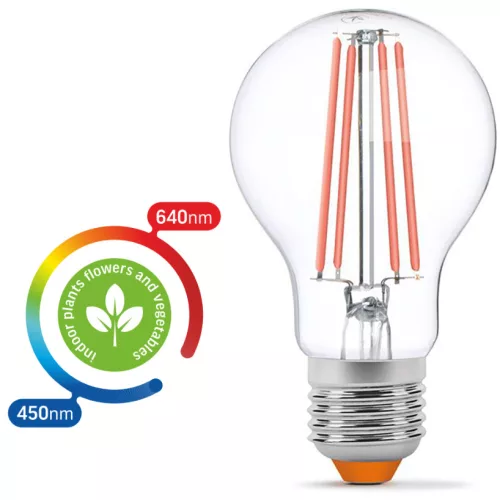 E27 8W LED izzó FITO VIDEX növénynövesztő lámpa
