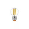 LED izzó E27 G45 Ball 6W = 60W 806lm 3000K Meleg 360° FILAMENT Videx