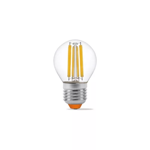 LED izzó E27 G45 Ball 6W = 60W 806lm 3000K Meleg 360° FILAMENT Videx
