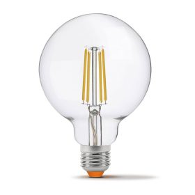   E27 G95 LED izzó 7W = 60W 806lm 4000K semleges izzószál, 360°-ban szabályozható VIDEX