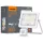 LED reflektor 20W 1800lm 5000K IP65 fehér mozgás- és alkonyérzékelővel VIDEX LUCA