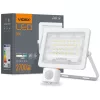 LED reflektor 30W 2700lm 5000K IP65 fehér mozgás- és alkonyérzékelővel VIDEX LUCA