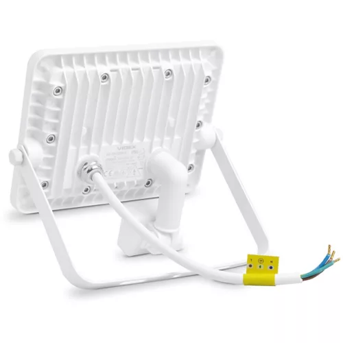 LED reflektor 30W 2700lm 5000K IP65 fehér mozgás- és alkonyérzékelővel VIDEX LUCA