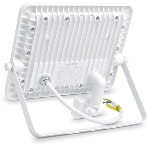 LED reflektor 50W 4500lm 5000K IP65 fehér mozgás- és alkonyérzékelővel VIDEX LUCA