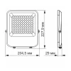 Halogén LED reflektor 50W 6500lm 5000K IP65 Szürke VIDEX DAVIS
