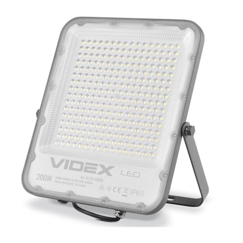 Halogén LED reflektor 200W 24000lm 5000K IP65 Szürke VIDEX DAVIS