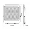 Halogén LED reflektor 200W 24000lm 5000K IP65 Szürke VIDEX DAVIS