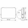 LED reflektor 100W 9500lm 5000K Hidegfekete Tejes Videx burával