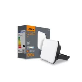   LED reflektor 20W 1900lm 5000K Hidegfekete Tejes Videx burával