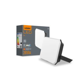   LED reflektor 30W 2850lm 5000K Hidegfekete Tejes Videx burával