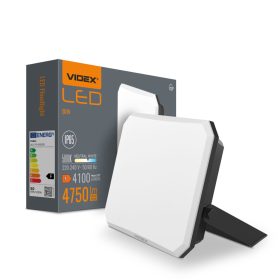   LED reflektor 50W 4750lm 5000K Hidegfekete Tejes Videx burával