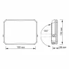 LED reflektor 50W 4750lm 5000K Hidegfekete Tejes Videx burával
