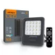 Napelemes LED reflektor távirányítóval 6W 500lm 5000K Semleges 90° 3.7V IP65 IK07 Felületre szerelhető szürke VIDEX