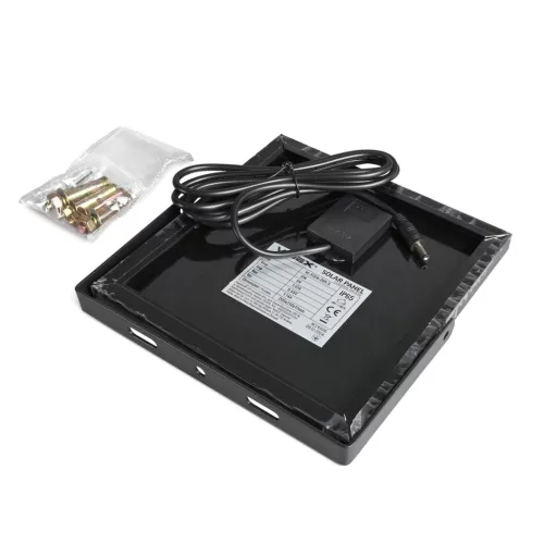 Napelemes reflektor szenzorral 20W 1400lm 5000K Semleges 90° 3.2V IP65 IK07 Felületre szerelhető szürke VIDEX