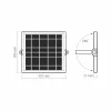 Napelemes reflektor szenzorral 20W 1400lm 5000K Semleges 90° 3.2V IP65 IK07 Felületre szerelhető szürke VIDEX