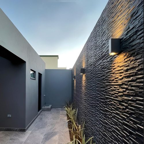 Kerti Fali lámpa Homlokzati Kültéri LED 2x GU10 IP54 Szürke ARON Videx