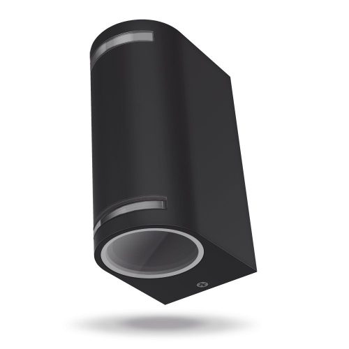 Kerti Fali lámpa Homlokzati Kültéri LED 2x GU10 IP54 Fekete JUSTIN Videx