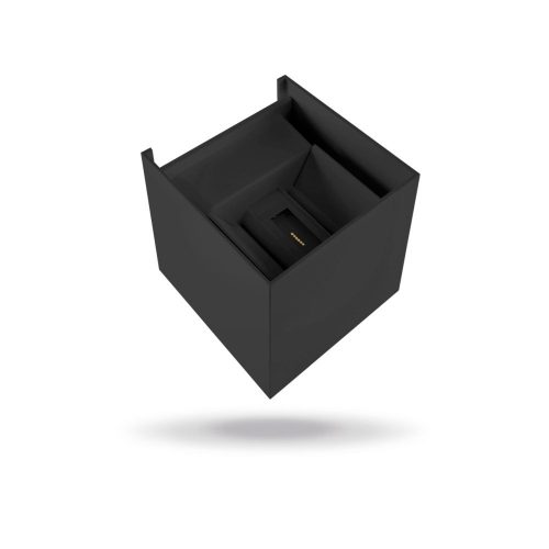 Kerti fali lámpa kültéri LED homlokzati lámpa 6W 580lm 2700k meleg fekete ERIC Videx