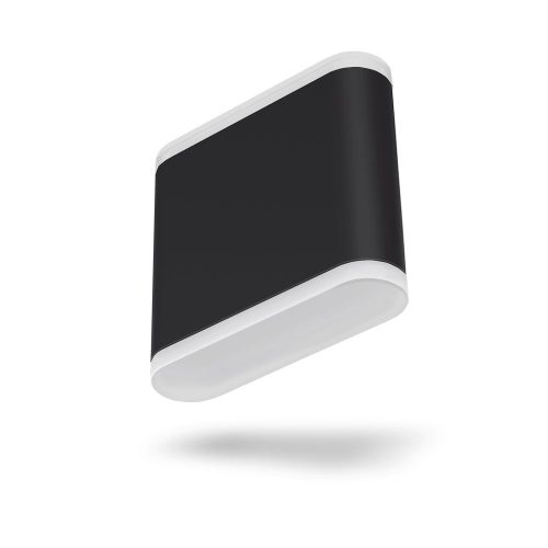 Kerti fali lámpa kültéri LED homlokzati lámpa 6W 660lm 2700lm meleg fekete EVAN Videx