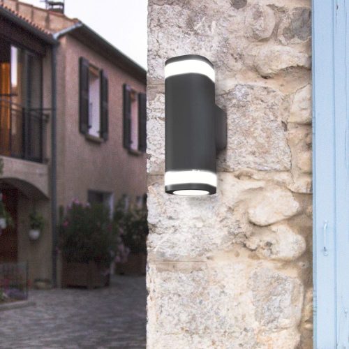 Kerti Fali lámpa Homlokzati Kültéri IP54 2x GU10 Szürke BRUNO Videx