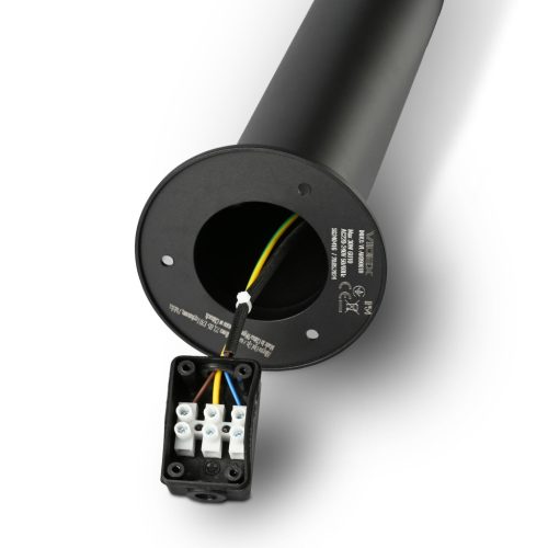 Kültéri kerti lámpa POST Álló Kör 60cm IP54 E27 Fekete Videx