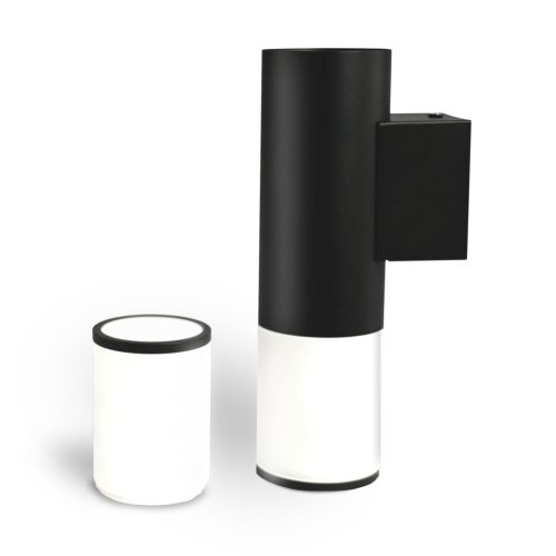 Kerti fali lámpa homlokzati kültéri lámpa IP54 2x GU10 szürke Videx