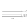 LED lámpa felületi panel 27W 3550lm 4000K semleges fehér BATTEN Videx