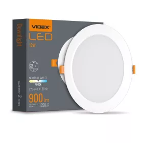   LED panel süllyesztett lámpatest 12W 1350lm 4000K semleges Videx