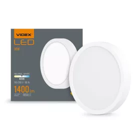   LED panel felületre szerelhető mennyezeti lámpa 18W 1850lm 4000K semleges fehér Videx