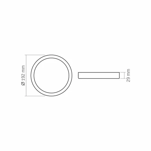 LED panel felületre szerelhető mennyezeti lámpa 18W 1850lm 4000K semleges fehér Videx