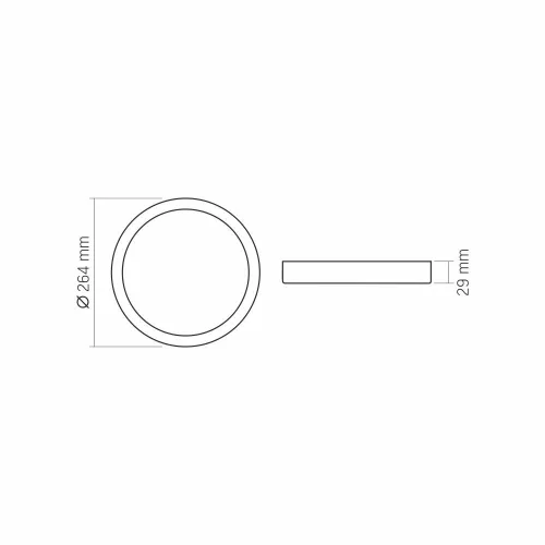 LED panel felületre szerelhető mennyezeti lámpa 24W 2500lm 4000K semleges fehér Videx