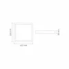 LED panel felületre szerelhető mennyezeti lámpa 12W 1250lm 4000K semleges fehér Videx