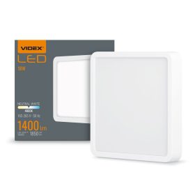   LED panel felületre szerelhető mennyezeti lámpa 18W 1850lm 4000K semleges fehér Videx