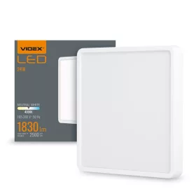   LED panel felületre szerelhető mennyezeti lámpa 24W 2500lm 4000K semleges fehér Videx