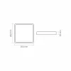 LED panel felületre szerelhető mennyezeti lámpa 24W 2500lm 4000K semleges fehér Videx