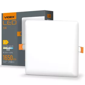   Süllyesztett lámpatest LED Panel 15W 1650lm 4000K Semleges DLFS VIDEX