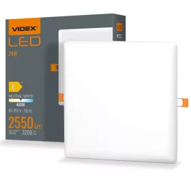   Süllyesztett lámpatest LED Panel 24W 2550lm 4000K Semleges DLFS VIDEX