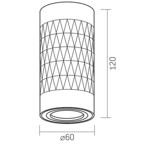 Felületre szerelhető mennyezeti lámpa LED cső GU10 VIDEX