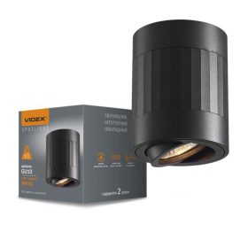   Felületre szerelhető mennyezeti lámpa LED cső GU10 fekete VIDEX