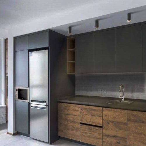 Felületre szerelhető mennyezeti lámpa LED cső GU10 fekete VIDEX