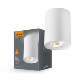   Felületre szerelhető HALOGÉN SPOT mennyezeti lámpa 1x GU10 mozgatható fehér Videx