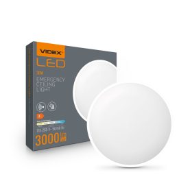   Felületre szerelt LED mennyezeti lámpa 30W 3000lm 6500K hideg fehér Videx