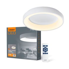   LED mennyezeti lámpa, felületre szerelt 72W 7500lm 2700-6000K CCT szabályozható fehér + EDGE Videx távirányító