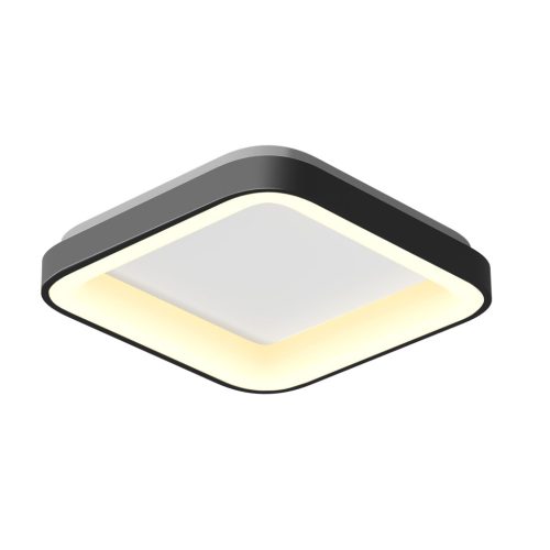 LED mennyezeti lámpa, felületre szerelt 72W 7500lm 2700-6000K CCT fekete szabályozható + EDGE Videx távirányító
