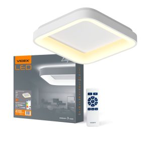   LED mennyezeti lámpa, felületre szerelt 72W 7500lm 2700-6000K CCT fehér szabályozható + EDGE Videx távirányító