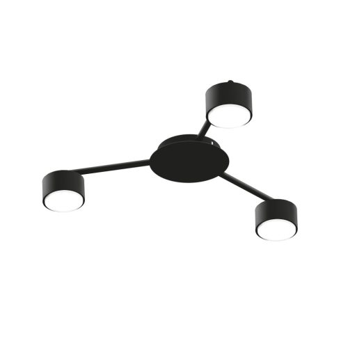 Mennyezeti lámpa csillár lámpatest 3x GX53 LED Fekete Modern Videx