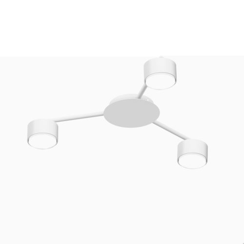 Mennyezeti lámpa csillár lámpatest 3x GX53 LED fehér Modern Videx